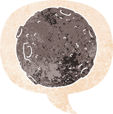 Bir insan tarafından çizilmiş grunge dertli retro biçiminde konuşma baloncuklu çizgi film ayı