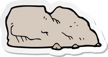 Bir insan tarafından çizilmiş karikatür taşının çıkartması.