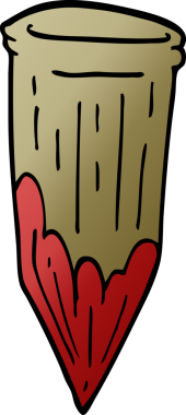 Bir insan tarafından çizilmiş karalama vampir kazığı.