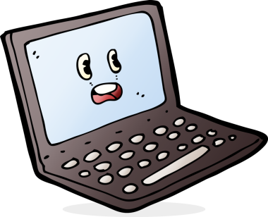 bir insan tarafından çizilmiş dizüstü bilgisayar