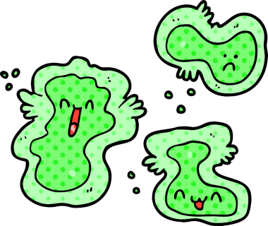 bir insan tarafından çizilmiş karikatür hücreleri