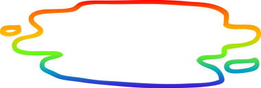 Bir insan tarafından çizilmiş ıslak su birikintisinin çizimi.