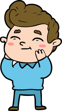 Bir insan tarafından çizilmiş mutlu çizgi film adamı.