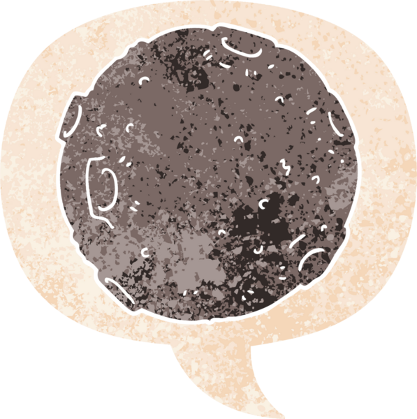 Bir insan tarafından çizilmiş grunge dertli retro biçiminde konuşma baloncuklu çizgi film ayı