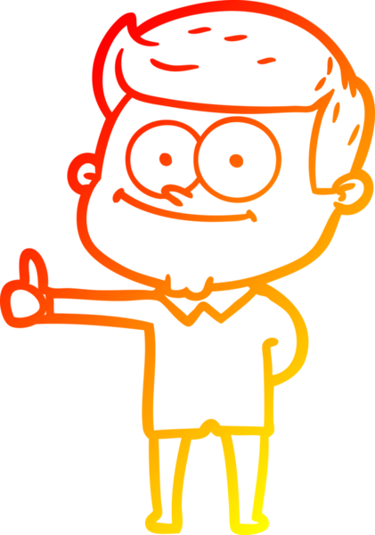 Bir insan tarafından çizilmiş gülümseyen bir çizgi film çizimi.