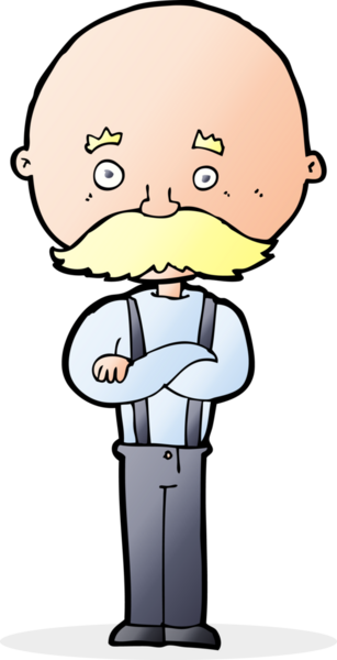 bir insan tarafından çizilmiş karikatür büyükbaba