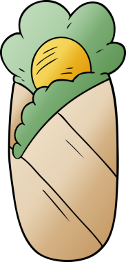 Bir insan tarafından çizilmiş uyku tulumu.