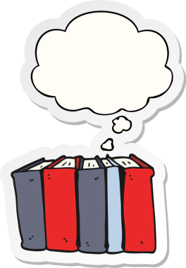 Düşünce baloncuklu çizgi romanlar insan tarafından çizilmiş bir çıkartma gibi.