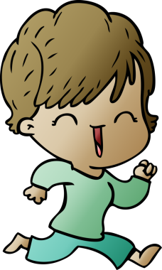 Bir insan tarafından çizilmiş gülen kadın çizgi filmi.