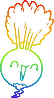 Bir insan tarafından çizilmiş karikatür kökü bitkisinin çizimi