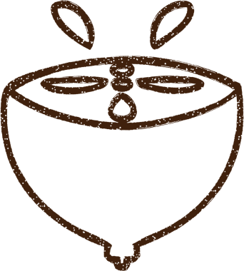 Bir insan tarafından çizilen kireç kömürü çizimi