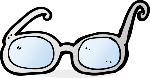 Bir insan tarafından çizilmiş çizgi film gözlükleri.