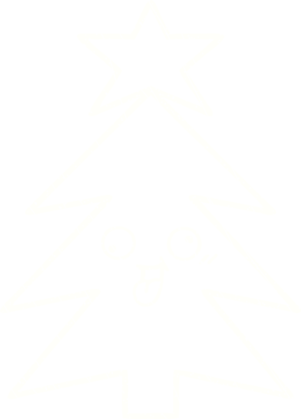 Bir insan tarafından çizilmiş Noel Ağacı Tebeşiri