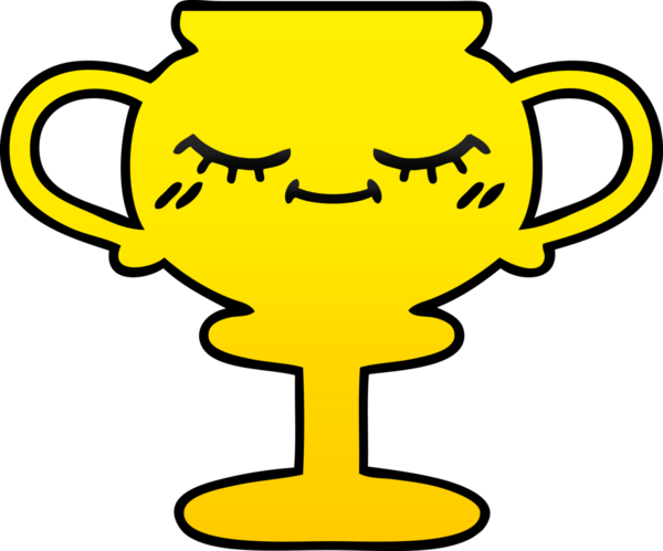 Bir insan tarafından çizilmiş bir kupanın gölgelenmiş karikatürü