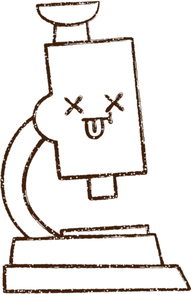 Ölü Mikroskop Kömürü Bir insan tarafından çizilmiş