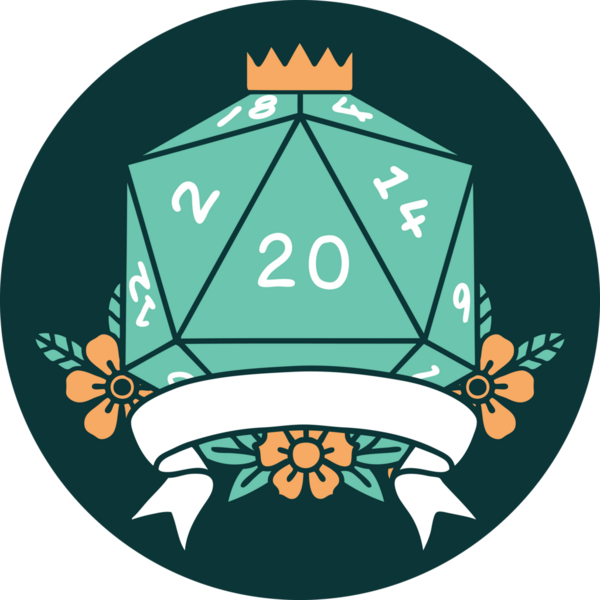 Bir insan tarafından çizilen 20 kritik vuruşun simgesi