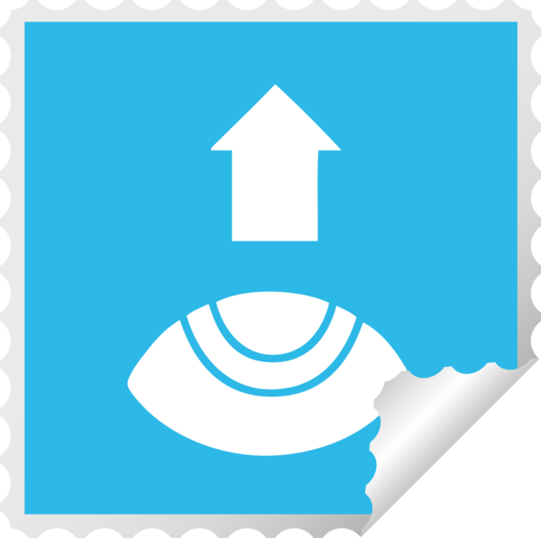 Bir insan tarafından çizilmiş kare soyulmuş göz karikatürü.