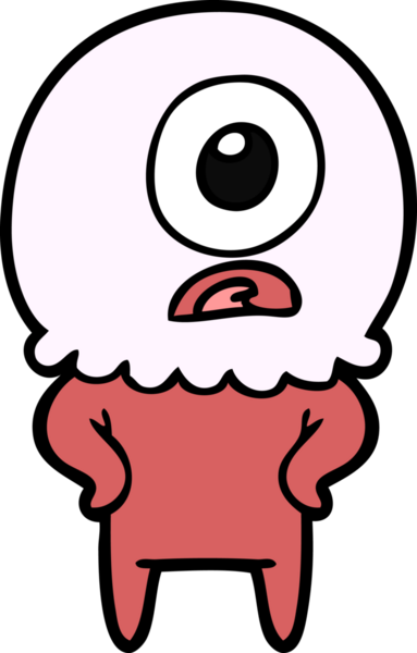 Çizgi film Tepegöz uzaylı uzay adamı bir insan tarafından çizildi.