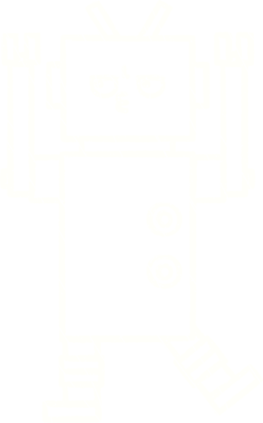 Bir insan tarafından çizilen robot tebeşiri.