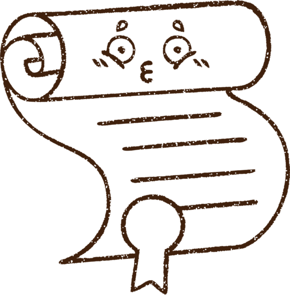 Bir insan tarafından çizilen Önemli Belge Kömürü Çizimi