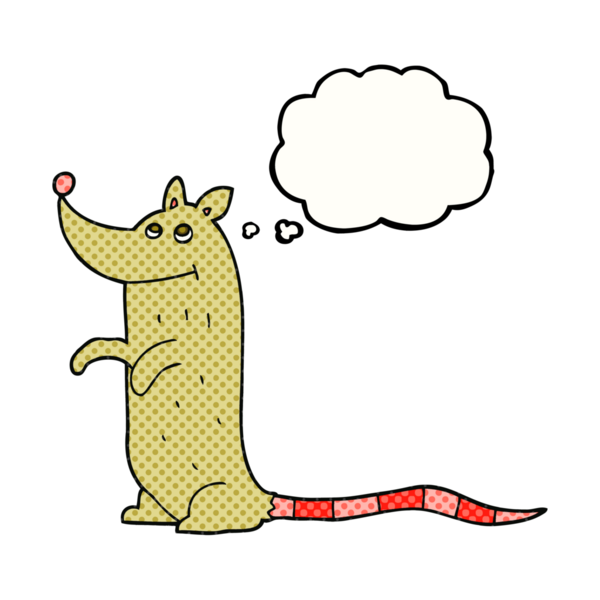 Bir insan tarafından çizilmiş serbest çizim baloncuk fare.