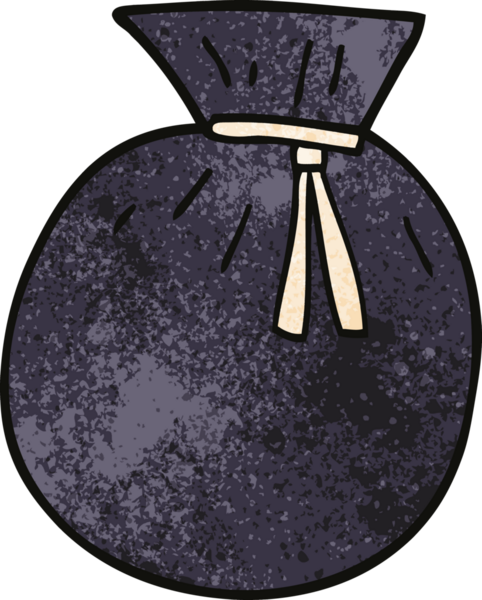 Bir insan tarafından çizilmiş karalama çuvalı.