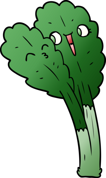 Bir insan tarafından çizilmiş salata yaprakları.