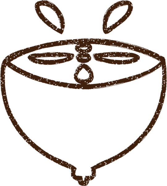 Bir insan tarafından çizilen kireç kömürü çizimi