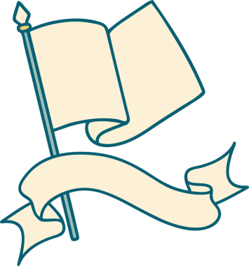 Bir insan tarafından çizilmiş bayrak dövmeli.