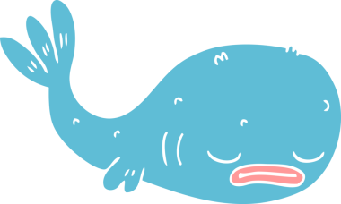 Bir insan tarafından çizilmiş bir balık karalaması.