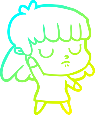 Bir insan tarafından çizilmiş ilgisiz bir karikatür çizimi.