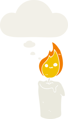 insan tarafından çizilmiş, düşünce baloncuklu çizgi film karakteri.