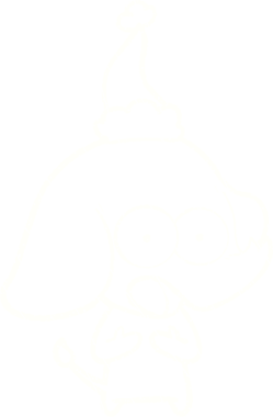 Bir insan tarafından çizilmiş Noel Fili Tebeşiri