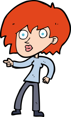 Bir insan tarafından çizilmiş bir karikatür.