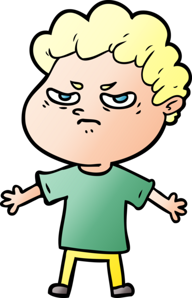 Bir insan tarafından çizilmiş kızgın bir adam.