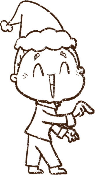 Bir insan tarafından çizilen Şenlikli Kömür Çizimi