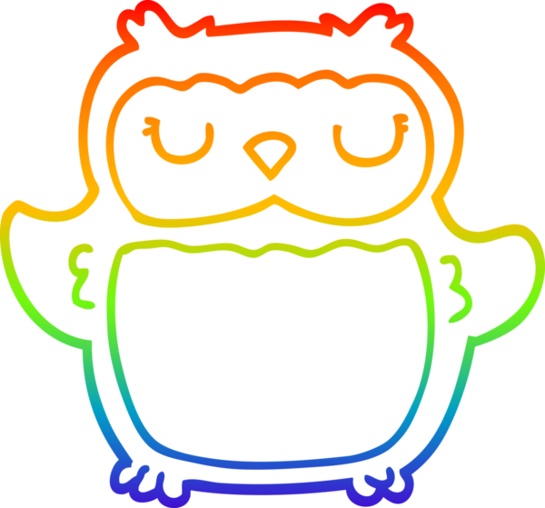 bir insan tarafından çizilmiş bir baykuşun çizimi.