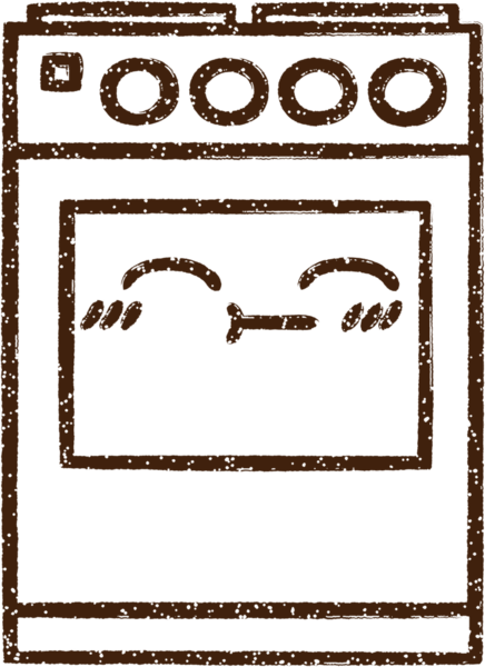 Bir insan tarafından çizilmiş fırın kömürü.