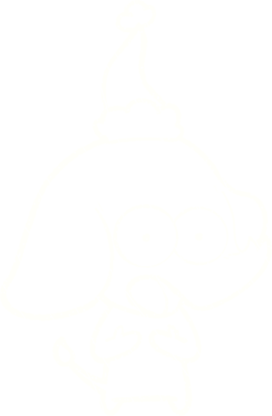 Bir insan tarafından çizilmiş Noel Fili Tebeşiri