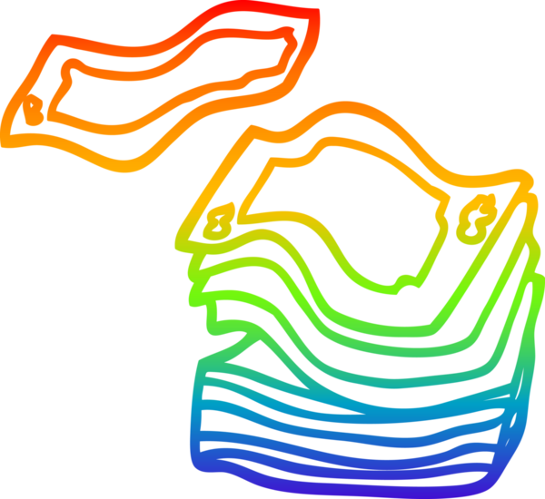 gökkuşağı gradyanı çizimi bir insan tarafından çizilmiş bir çizgi film parasının