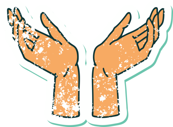 Bir insan tarafından çizilmiş, sembolik bir dövme stili.