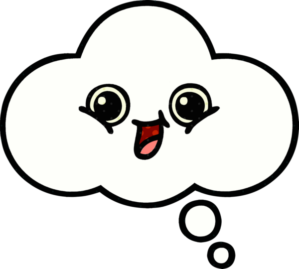 Bir insan tarafından çizilmiş bir düşünce baloncuğunun çizgi roman tarzı