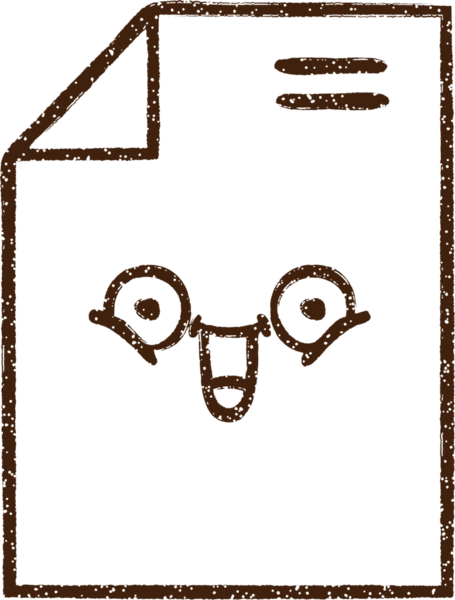 Bir insan tarafından çizilen Mutlu Harf Kömürü