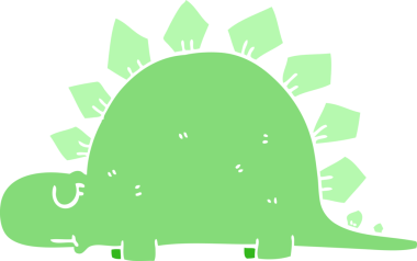 Bir insan tarafından çizilmiş tarih öncesi dinozor karalaması.