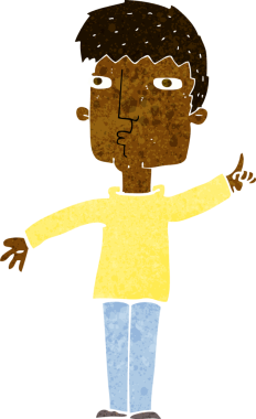 bir insan tarafından çizilmiş çizgi film adam yükseltme noktası