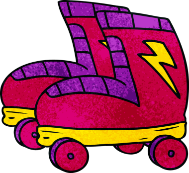 Bir insan tarafından çizilmiş el yapımı patenlerin karalama çizimi.