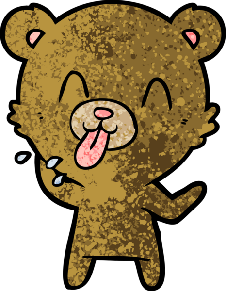 Bir insan tarafından çizilmiş bir çizgi film karakteri.