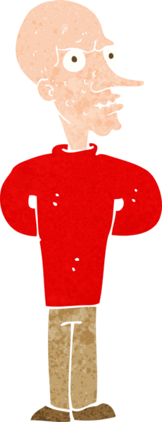 bir insan tarafından çizilmiş kötü kel adam çizgi filmi.