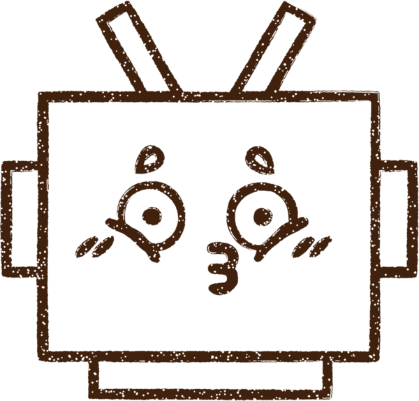 Robot Kömür Bir insan tarafından çizilmiş