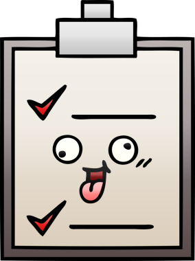 Bir insan tarafından çizilmiş bir kontrol listesinin gölgelendirilmiş çizimi